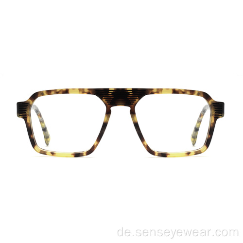 Übergroße Quadrat -Unisex -Acetatrahmen optische Brille